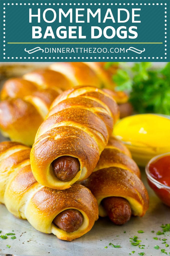 Bagel Dogs Recipe | Hot Dogs #bagel #hotdogs #dinner #lunch #sraye