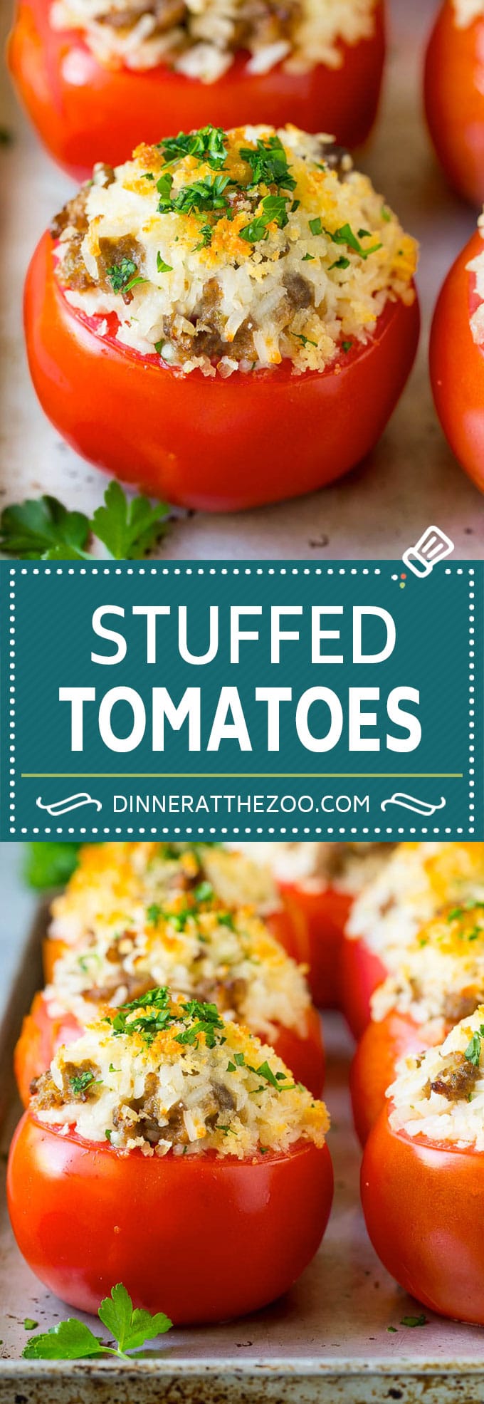 Stuffed Tomatoes Recipe | Sausage Stuffed Tomatoes #tomatoes #sausage #rice #dinner #sraye