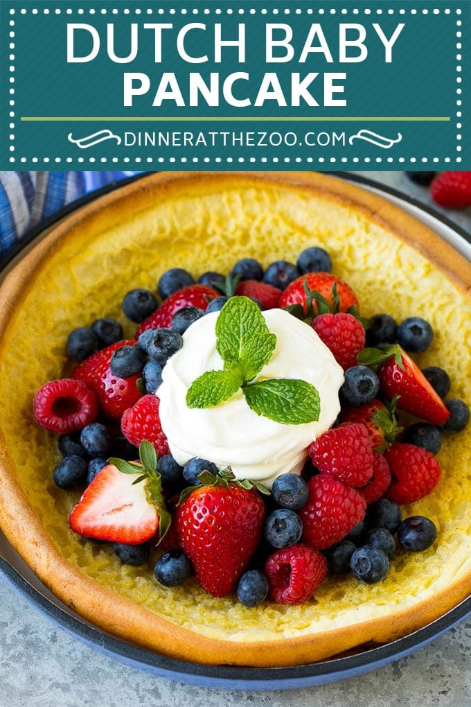Dutch Baby Pancake Recipe | Puffed Pancake | Skillet Pancake #pancakes #breakfast #brunch #sraye