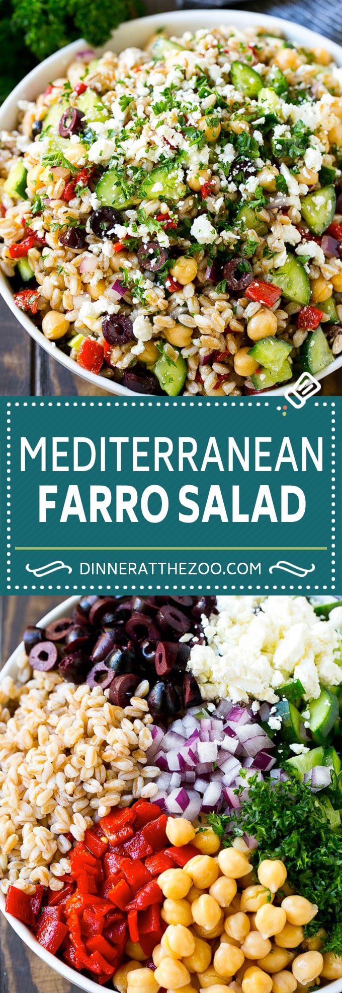 Farro Salad Recipe | Healthy Salad #salad #healthy #cleaneating #farro #dinner #sraye