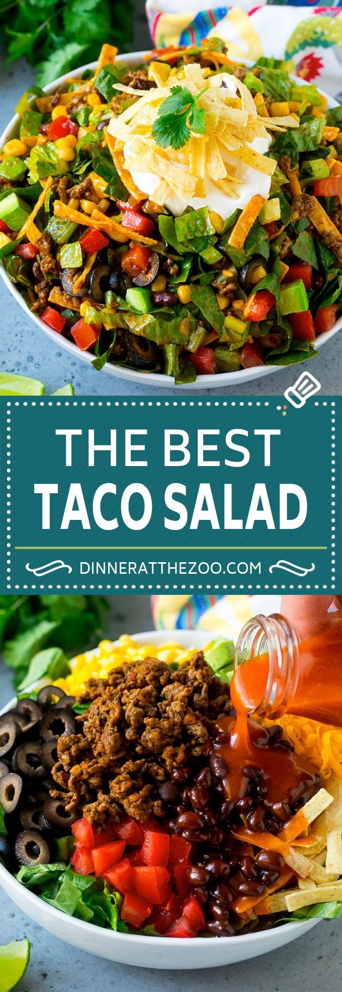 Taco Salad Recipe | Beef Taco Salad | Mexican Salad #salad #taco #beef #lunch #avocado #dinner #sraye
