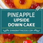 Pineapple Upside Down Cake | Pineapple Cake #cake #pineapple #dessert #cherries #sraye