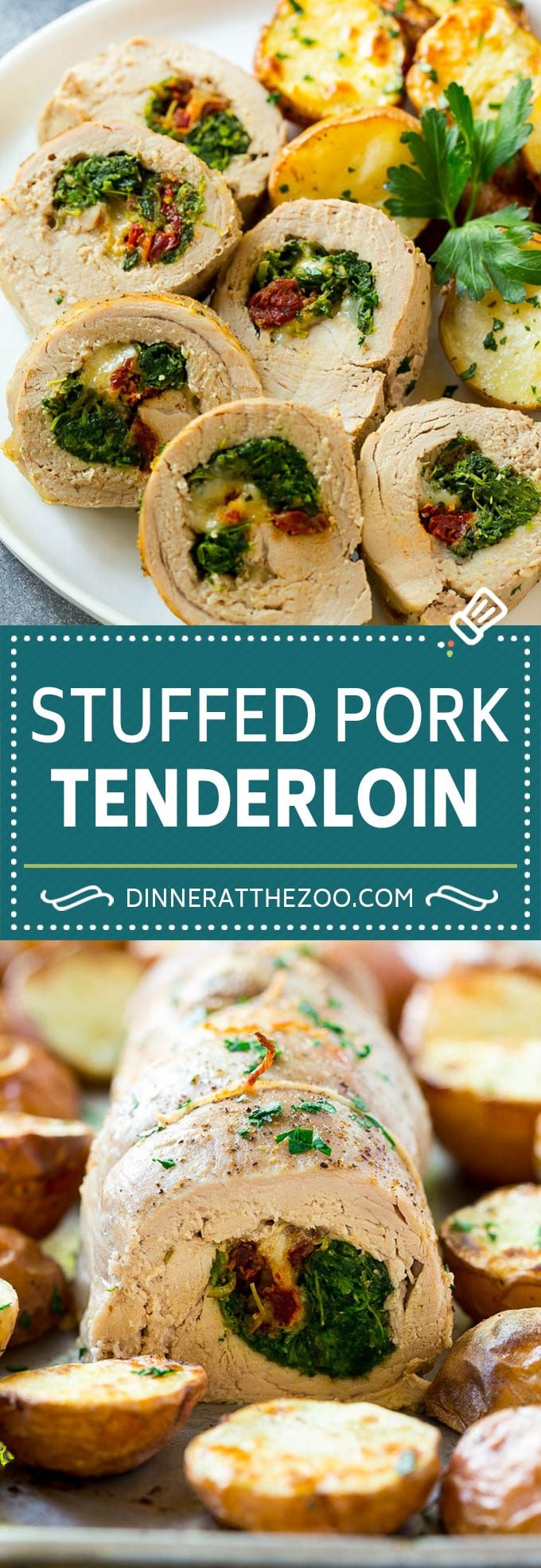 Stuffed Pork Tenderloin Recipe | Roasted Pork Tenderloin | Italian Pork #pork #onepan #potatoes #dinner #sraye #glutenfree