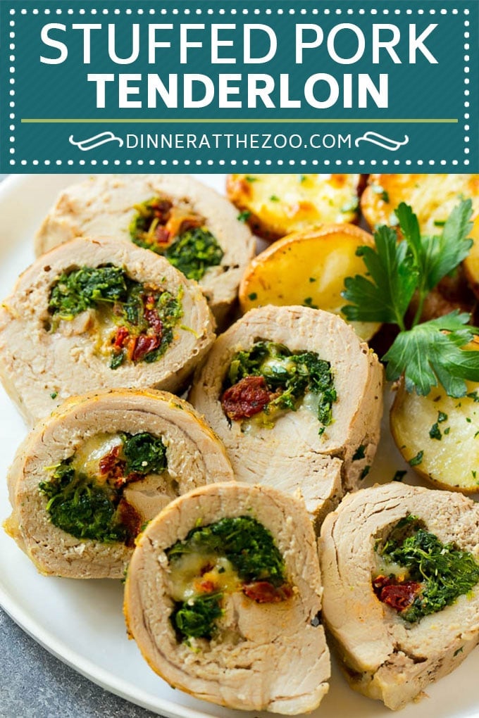Stuffed Pork Tenderloin Recipe | Roasted Pork Tenderloin | Italian Pork #pork #onepan #potatoes #dinner #sraye #glutenfree