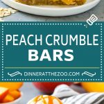 Peach Crumble Bars | Peach Bars | Peach Dessert #peaches #dessert #sweets #baking #sraye