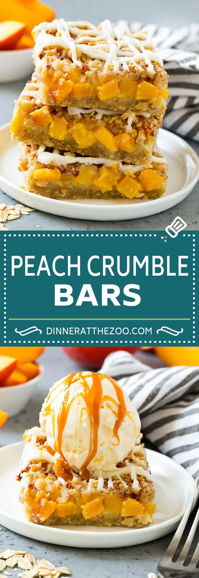 Peach Crumble Bars | Peach Bars | Peach Dessert #peaches #dessert #sweets #baking #sraye