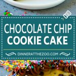 Cookie Cake Recipe | Chocolate Chip Cookie Cake #cookies #cake #chocolate #dessert #sraye #sprinkles