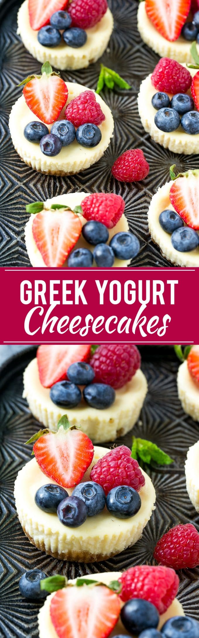 Greek Yogurt Cheesecake Recipe | Mini Cheesecake | Healthy Cheesecake #cheesecake #dessert #baking #strawberries #sraye
