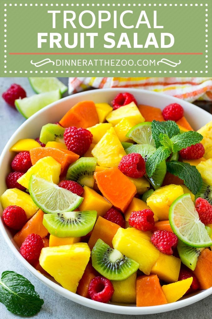 Tropical Fruit Salad Recipe | Easy Fruit Salad | Best Fruit Salad #fruit #salad #sraye #healthy