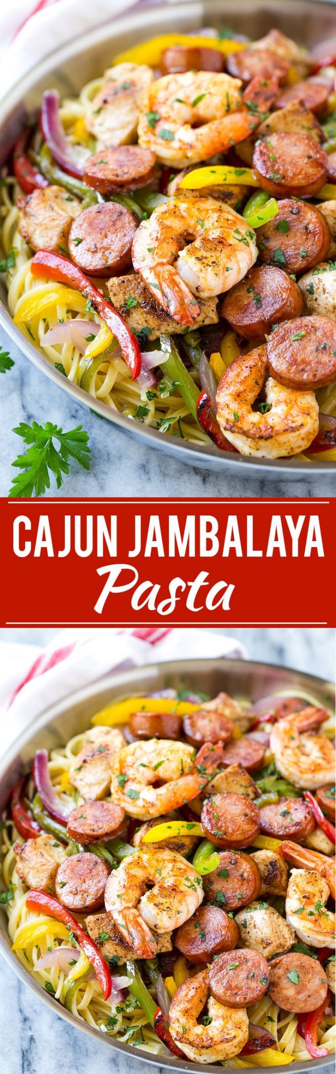 Jambalaya Pasta Recipe | Shrimp Pasta | Sausage Pasta #pasta #sausage #shrimp #cajun #dinner #sraye