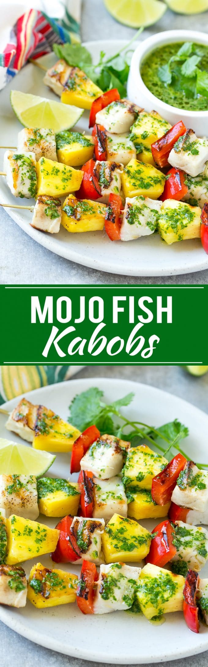 Mojo Fish Kabobs Recipe | Grilled Fish Recipe | Fish Kabobs | Mojo Recipe #kabobs #skewers #grilling #fish #dinner #sraye
