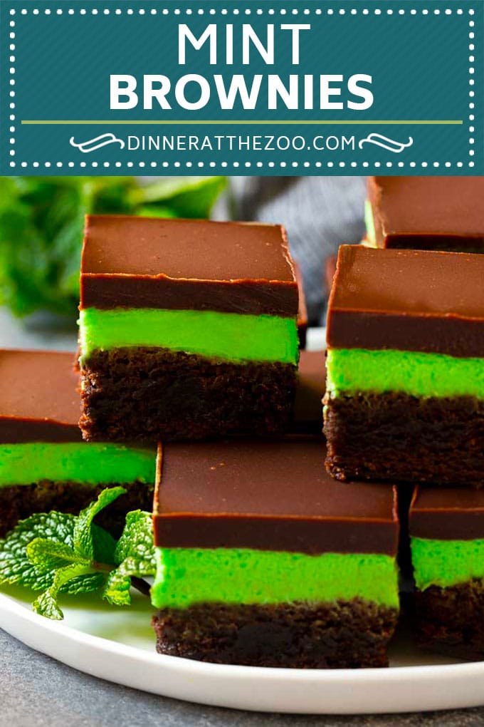 Mint Brownies Recipe | Layered Brownies | Frosted Brownies #brownies #chocolate #frosting #mint #dessert #sraye