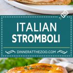 Stromboli Recipe | Italian Stromboli #pepperoni #cheese #ham #dinner #sraye
