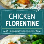 Chicken Florentine Recipe | Spinach Chicken | Mushroom Chicken #chicken #spinach #mushrooms #lowcarb #keto #dinner #sraye