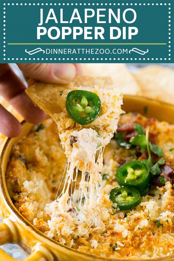 Jalapeno Popper Dip #jalapeno #dip #bacon #cheese #appetizer #sraye