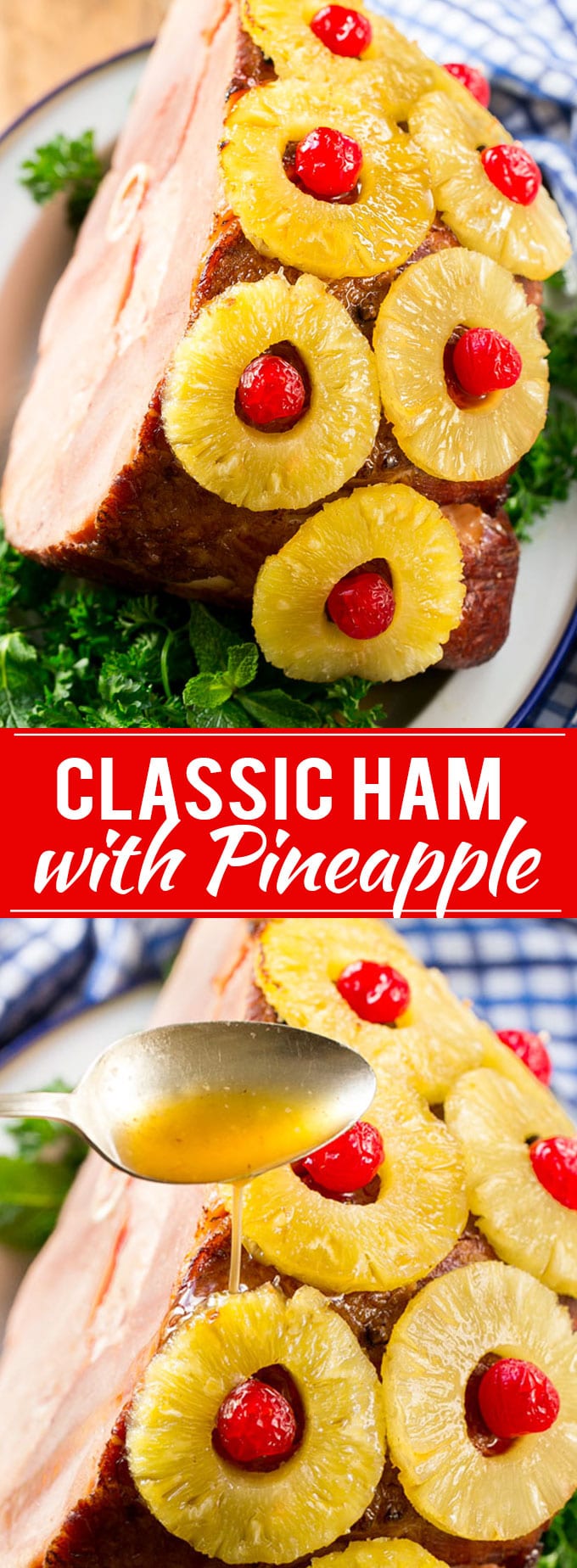 Ham with Pineapple and Cherries Recipe | Easter Ham | Christmas Ham | Holiday Ham | Pineapple Ham Recipe #ham #easter #christmas #thanksgiving #pineapple #dinner #sraye