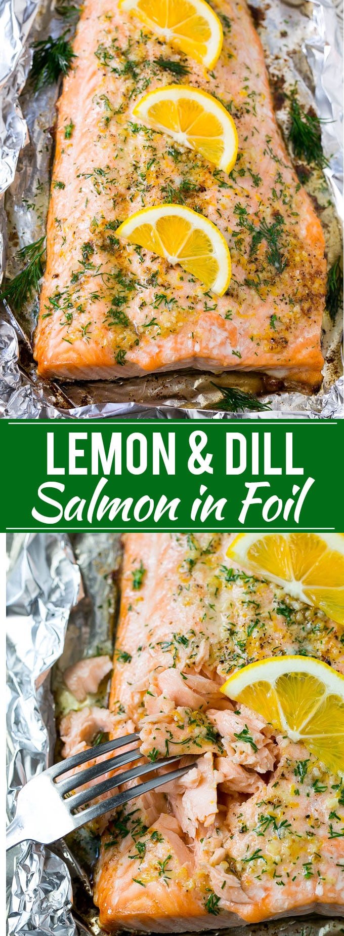 Salmon in Foil with Lemon and Dill Recipe | Foil Wrapped Salmon | Baked Salmon | Easy Salmon Recipe | Lemon and Dill Salmon #salmon #fish #seafood #lemon #lowcarb #keto #dinner #sraye