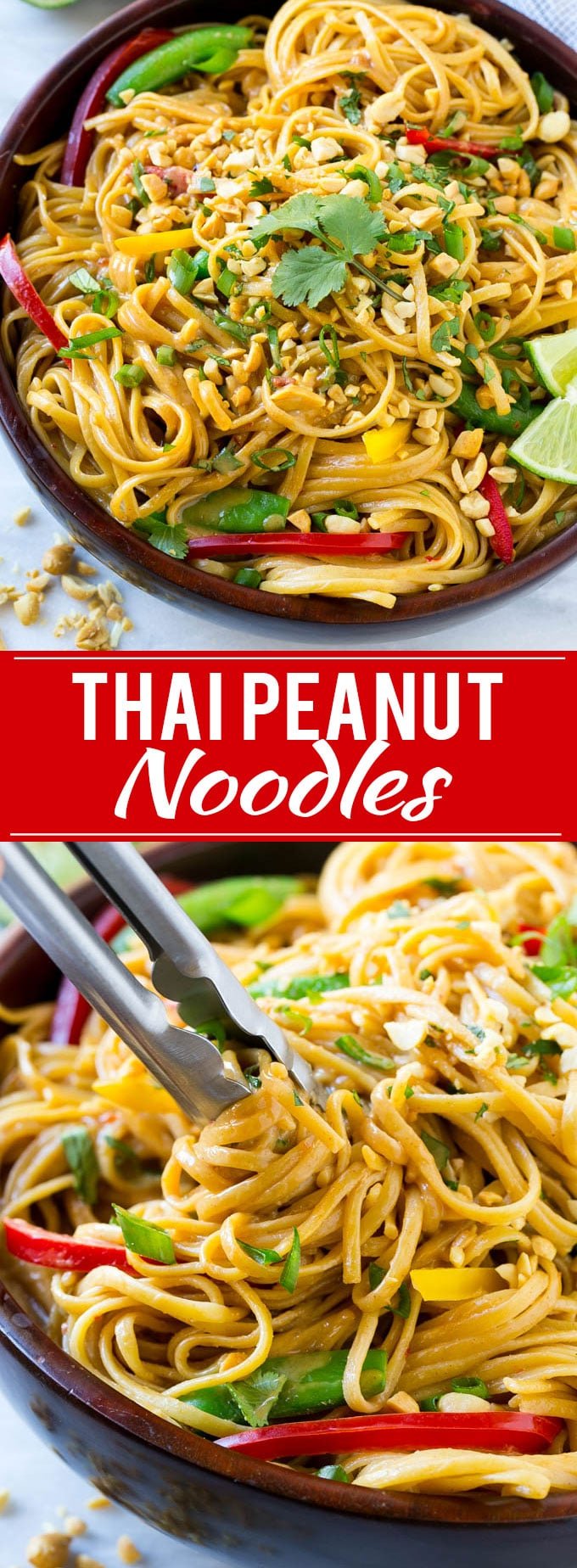 Thai Peanut Noodles Recipe | Asian Noodles | Thai Noodles | Peanut Sauce #noodles #thaifood #peanuts #vegetarian #dinner #lunch #sraye