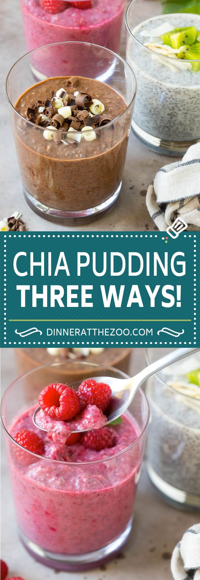Chia Pudding Recipe | Chocolate Chia Pudding | Coconut Chia Pudding | Raspberry Chia Pudding #chia #pudding #breakfast #dessert #vegan #glutenfree #dairyfree #sraye