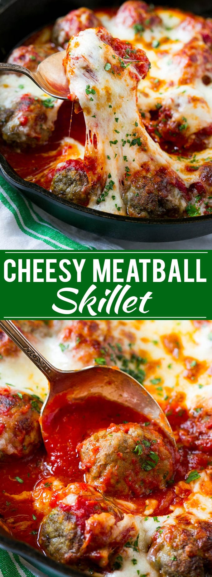 Cheesy Meatball Bake Recipe | Meatball Skillet | Italian Meatballs | Baked Meatball Recipe #meatballs #beef #cheese #dinner #sraye