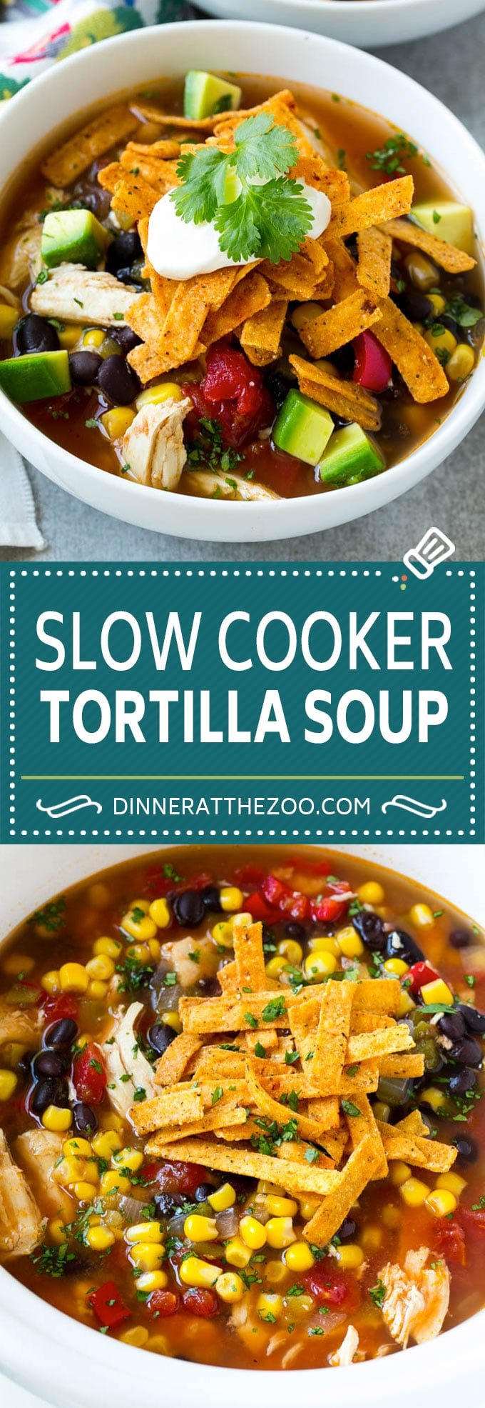 Slow Cooker Chicken Tortilla Soup Recipe | Chicken Soup Recipe | Slow Cooker Chicken Soup | Mexican Chicken Soup | Tortilla Soup Recipe #soup #tortillasoup #chickensoup #mexican #mexicansoup #dinner #sraye