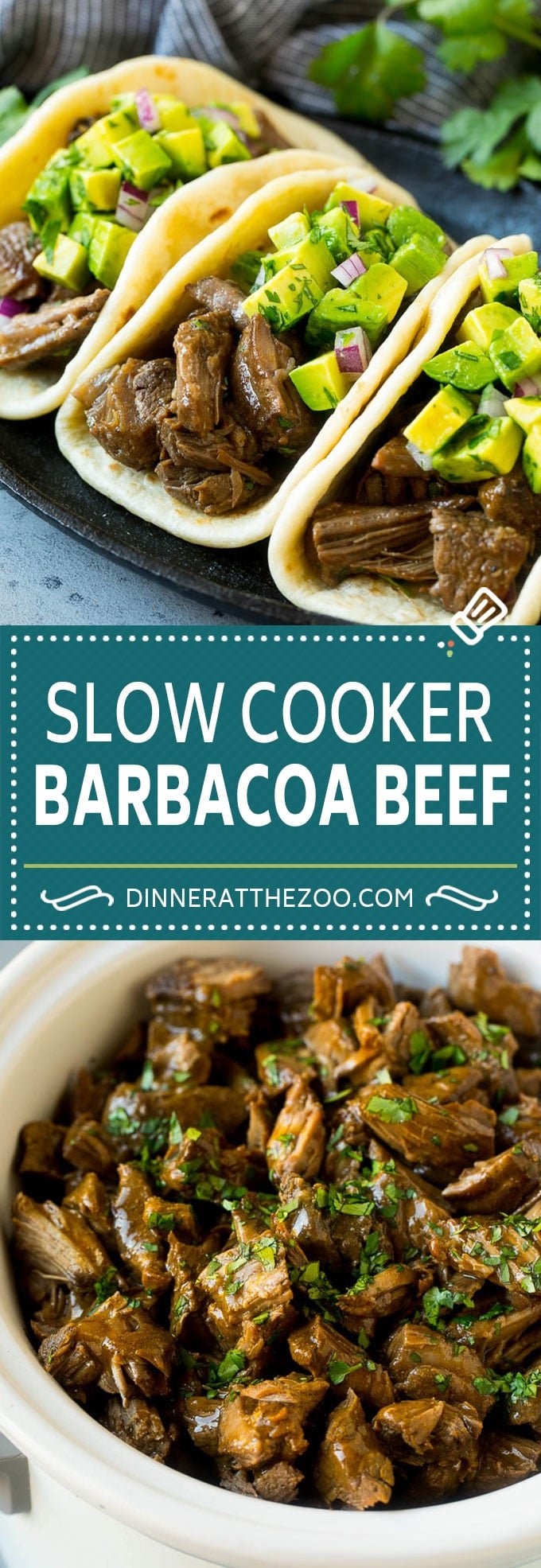 Slow Cooker Barbacoa | Beef Tacos | Crock Pot Beef Tacos #beef #tacos #crockpot #slowcooker #dinner #avocado #sraye