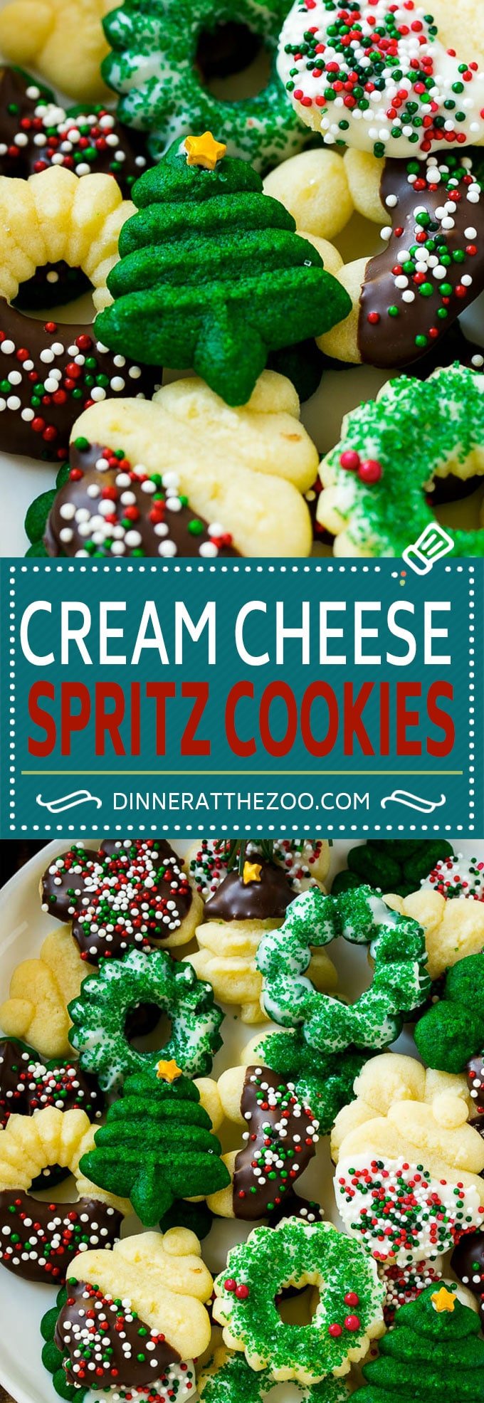 Cream Cheese Spritz Cookie Recipe | Butter Spritz Cookies | Best Spritz Cookies | Holiday Cookies | Christmas Cookies #cookies #christmas #baking #holiday #dessert #sraye