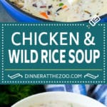 Chicken and Wild Rice Soup Recipe | Creamy Chicken Soup #chicken #rice #soup #bacon #dinner #sraye