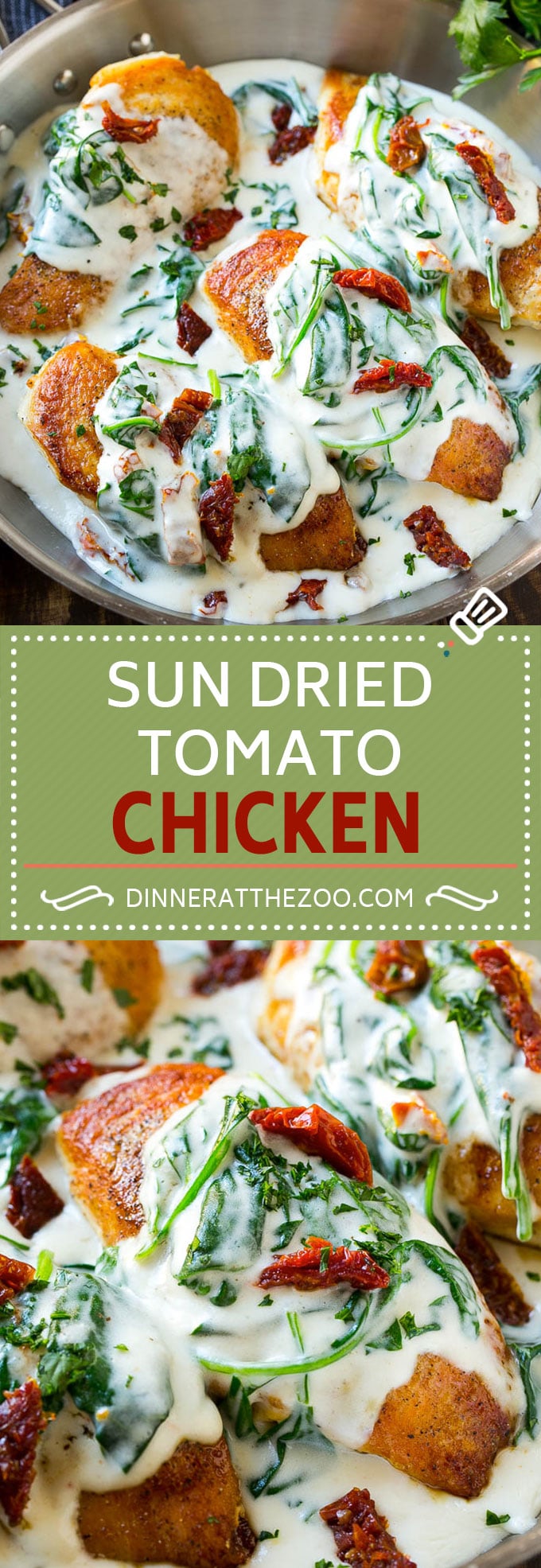 Sun Dried Tomato Chicken Recipe | Chicken in Sun Dried Tomato Sauce | Chicken with Cream Sauce | Chicken with Spinach | Italian Chicken #chicken #lowcarb #tomatoes #spinach #italianfood #dinner #sraye