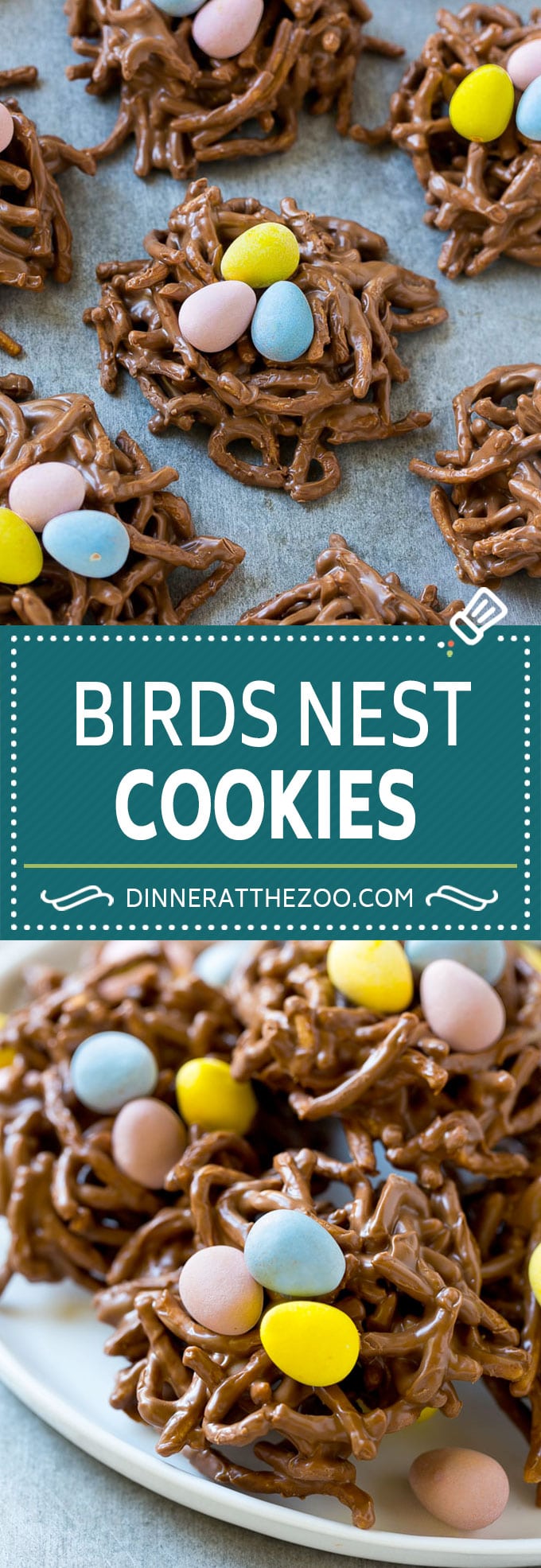Birds Nest Cookies | Chow Mein Noodle Cookies | Easter Cookies | No Bake Cookies #cookies #easter #nobake #chocolate #dessert #sraye