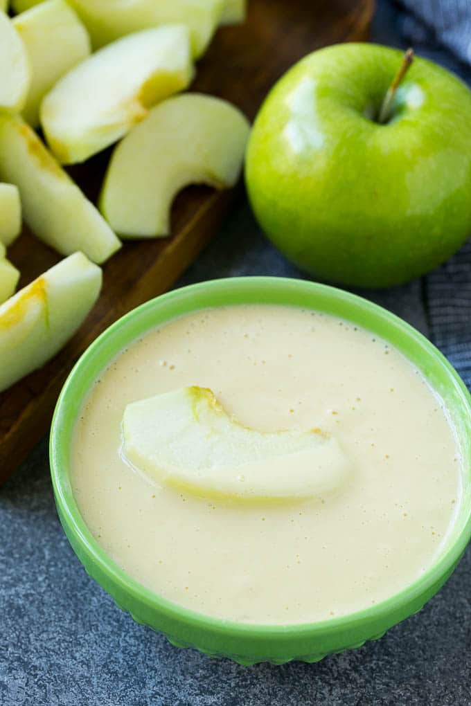 Apple Fries Recipe | Fried Apples Recipe | Cinnamon Sugar Apples | Apple Dessert Recipe #apples #dessert #sraye #fall An apple slice coated in batter.