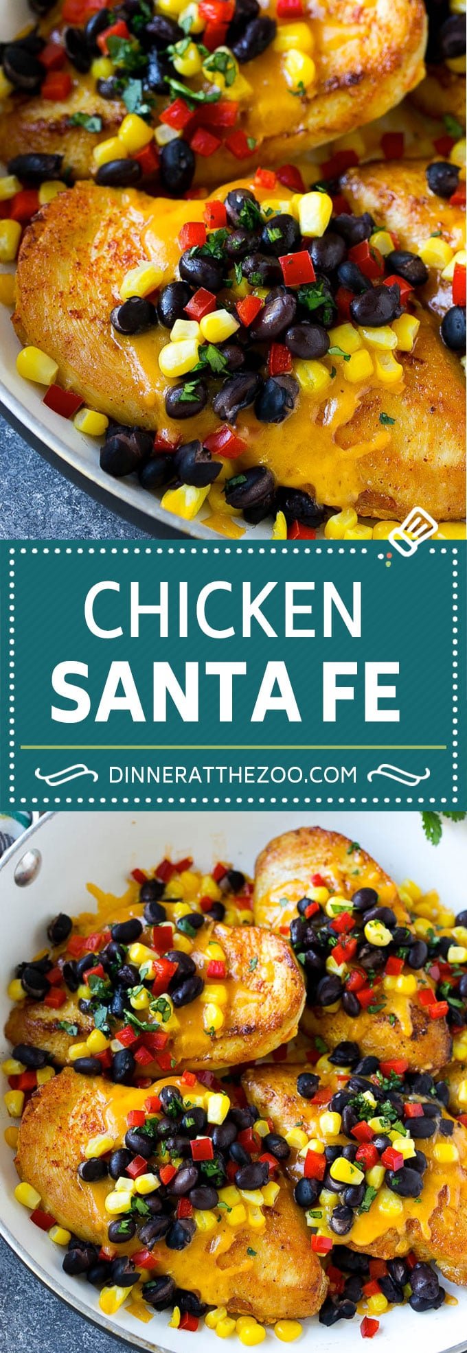 Chicken Santa Fe Recipe | Mexican Chicken | Santa Fe Chicken | Easy Chicken Recipe #chicken #glutenfree #beans #cheese #sraye