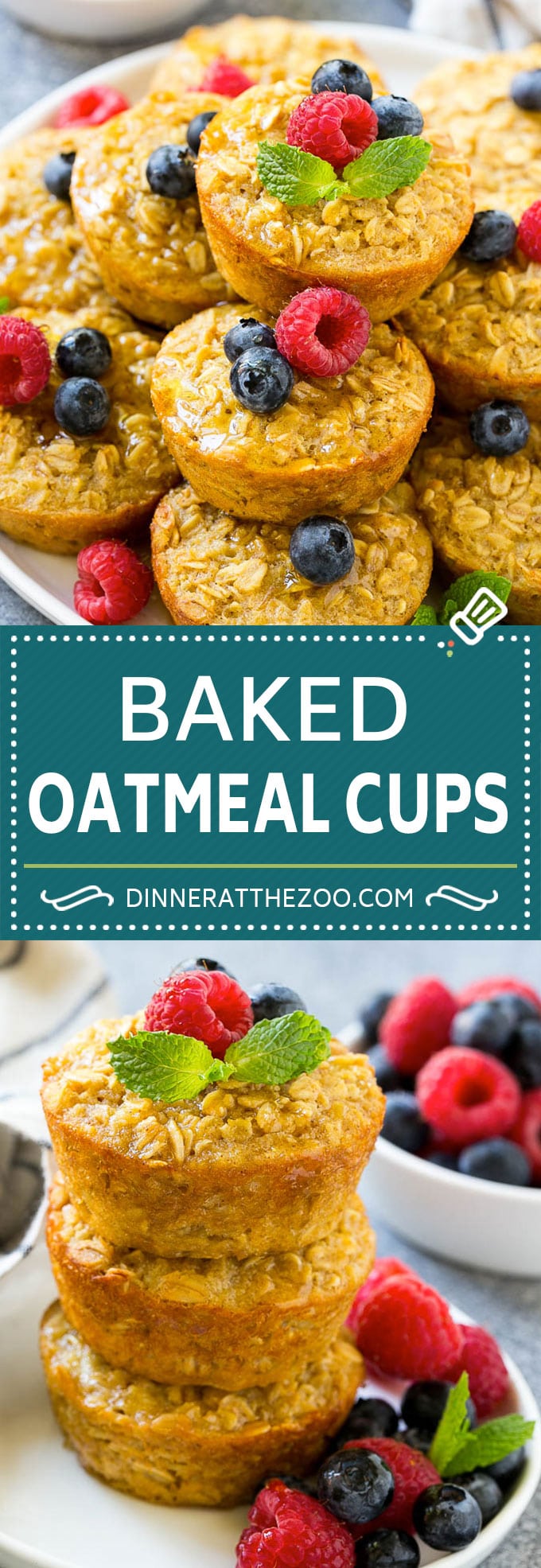 Baked Oatmeal Cups Recipe | Baked Oatmeal | Meal Prep Oatmeal | Oatmeal Muffins #oatmeal #breakfast #sraye