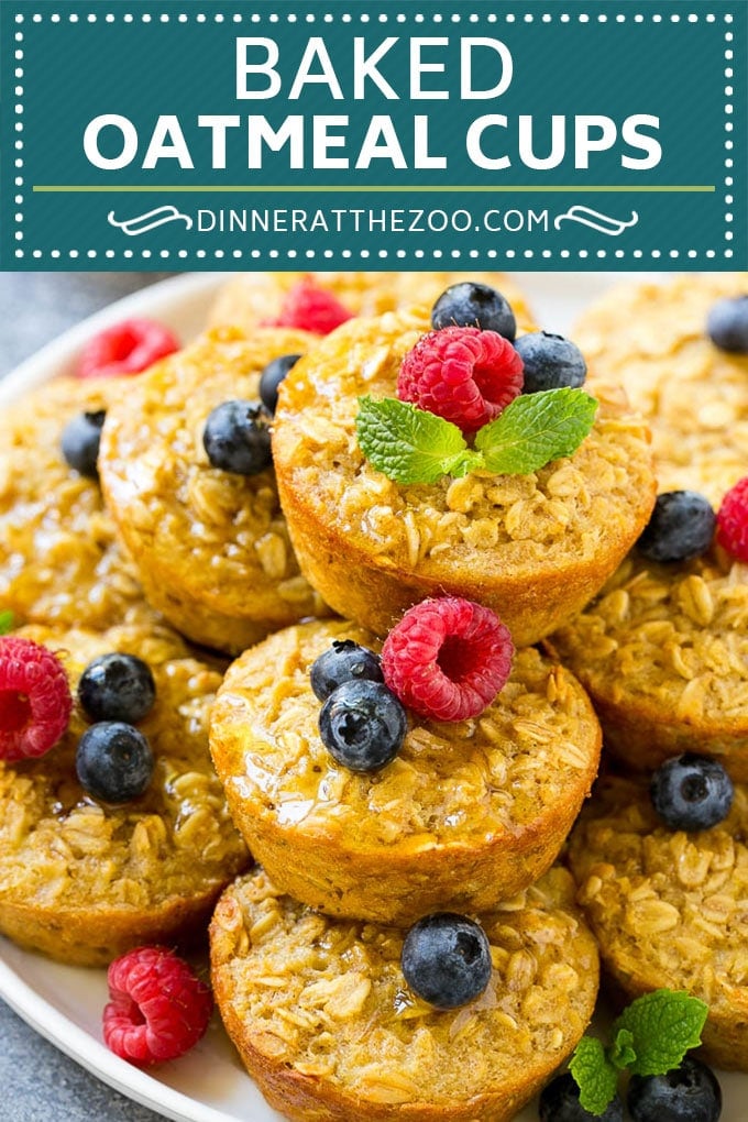 Baked Oatmeal Cups Recipe | Baked Oatmeal | Meal Prep Oatmeal | Oatmeal Muffins #oatmeal #breakfast #sraye