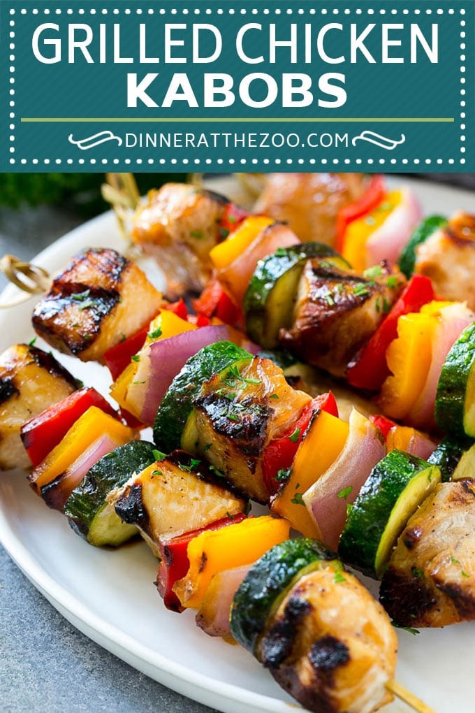 Grilled Chicken Kabobs Recipe | Chicken and Vegetable Kabobs | Grilled Chicken Skewers #grilling #chicken #kabobs #dinner #sraye