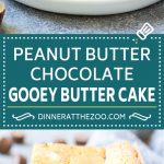 Peanut Butter Chocolate Gooey Butter Cake Recipe | Gooey Butter Cake | Peanut Butter Cake | Chocolate Peanut Butter Cake #cake #butter #peanutbutter #chocolate #dessert #sraye