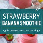 Strawberry Banana Smoothie Recipe | Strawberry Smoothie #strawberry #banana #smoothie #drink #sraye