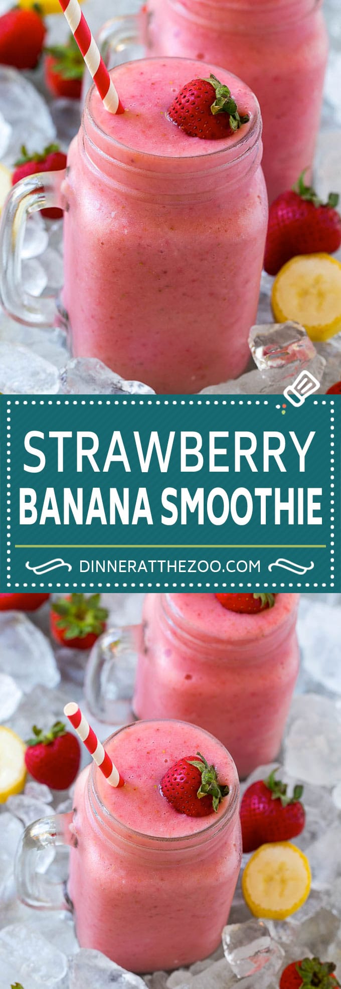 Strawberry Banana Smoothie Recipe | Strawberry Smoothie #strawberry #banana #smoothie #drink #sraye