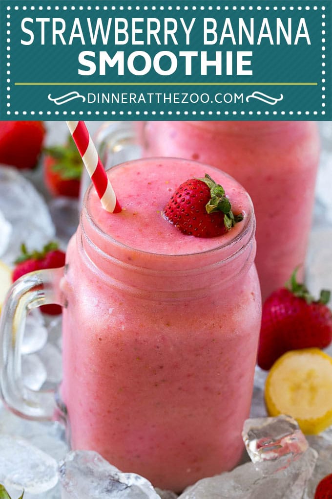 Strawberry Banana Smoothie Recipe | Strawberry Smoothie #strawberry #banana #smoothie #drink #sraye