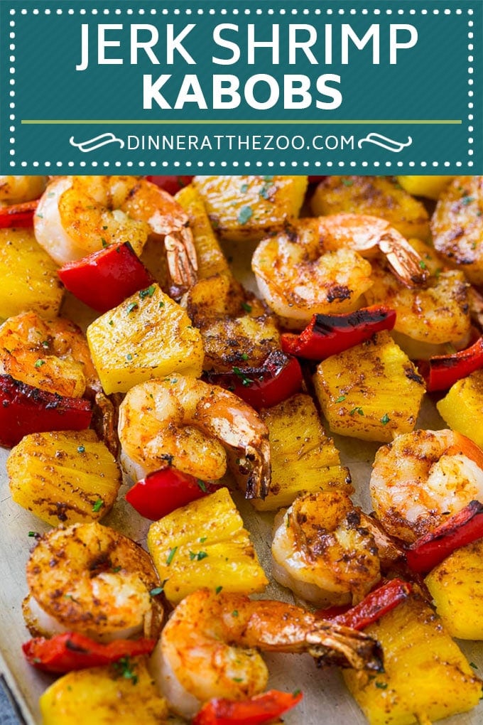 Jerk Shrimp Kabobs | Caribbean Shrimp | Jamaican Shrimp | Grilled Shrimp #grilling #pineapple #shrimp #kabobs #sraye