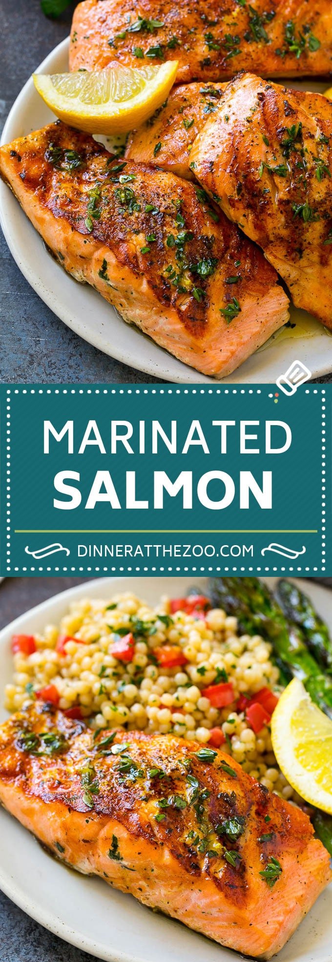 Marinated Salmon Recipe | Grilled Salmon | Garlic and Herb Salmon #salmon #grilling #marinade #fish #dinner #sraye