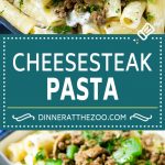 Philly Cheesesteak Pasta | Ground Beef Pasta | Creamy Pasta #phillycheesesteak #beef #pasta #peppers #mushrooms #dinner #sraye