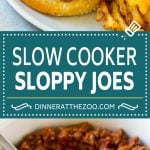 Slow Cooker Sloppy Joes Recipe | Crock Pot Sloppy Joes | Homemade Sloppy Joes #beef #slowcooker #crockpot #sandwich #sraye