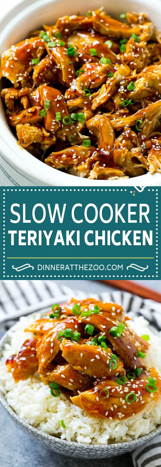 Slow Cooker Teriyaki Chicken Recipe | Crock Pot Teriyaki Chicken | Slow Cooker Chicken | Asian Chicken #slowcooker #crockpot #teriyaki #chicken #dinner #sraye