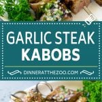 Steak Kabobs Recipe | Beef Kabobs | Grilled Steak | Steak Skewers #beef #steak #kabobs #grilling #garlic #mushrooms #sraye
