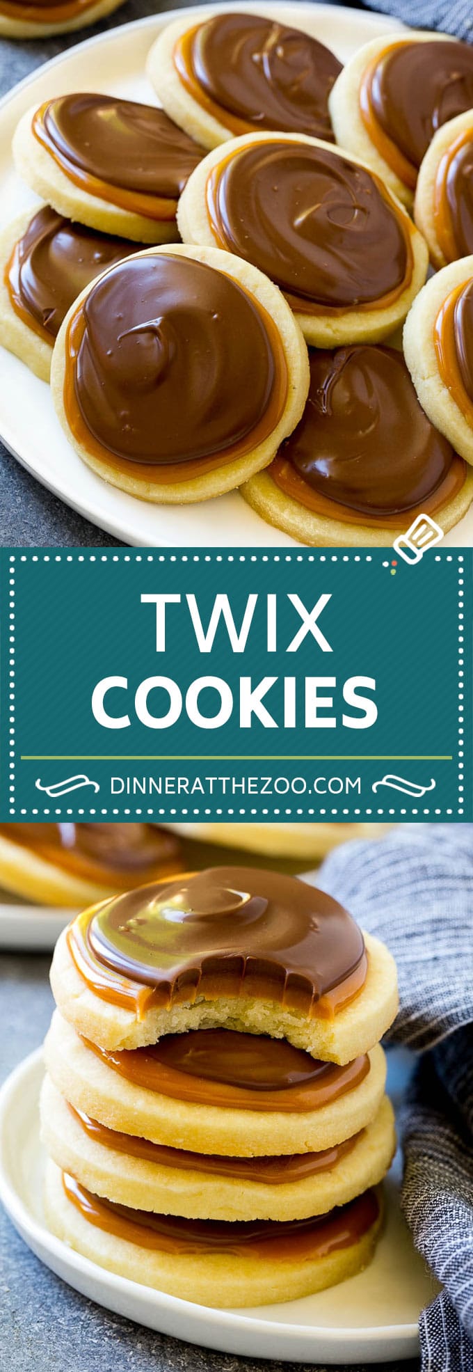 Twix Cookies Recipe | Chocolate Caramel Cookies | Shortbread Cookies #cookies #baking #caramel #chocolate #dessert #sraye