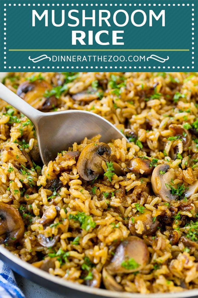 Mushroom Rice Recipe | Baked Rice | Rice Pilaf #rice #mushrooms #sidedish #dinner #sraye