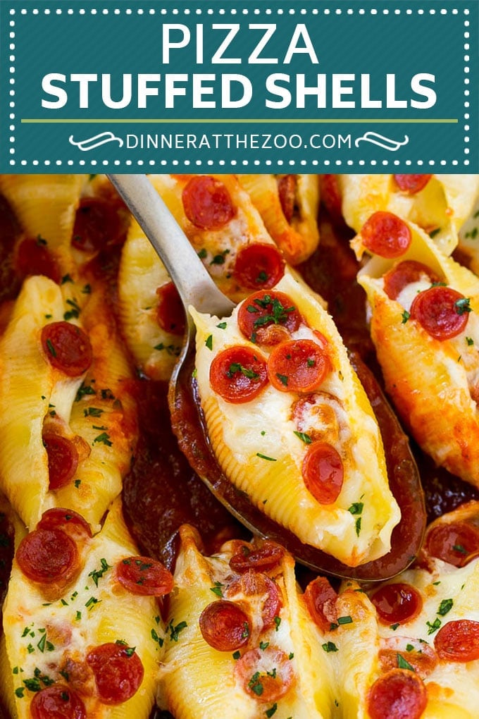 Pizza Stuffed Shells | Stuffed Shells Recipe | Italian Stuffed Shells #pizza #pasta #cheese #pepperoni #dinner #sraye