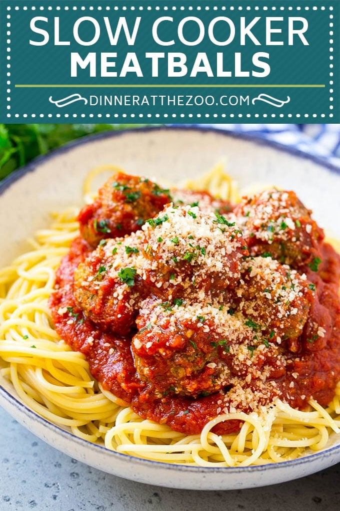 Slow Cooker Meatballs Recipe | Crock Pot Meatballs | Italian Meatballs | Spaghetti and Meatballs #meatballs #slowcooker #crockpot #dinner #sraye #italian