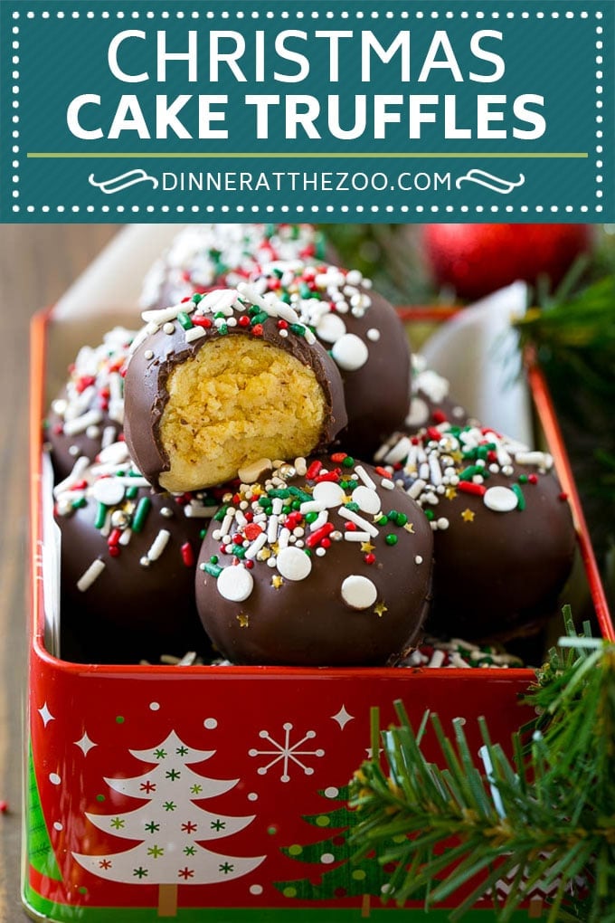 Christmas Cake Truffles Recipe | Cake Truffles | Cake Balls | Cake Bites #cake #christmas #sprinkles #baking #sraye